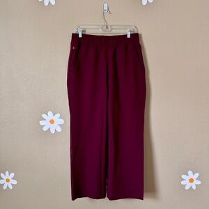 MOVEMENT by Butter-Soft Mira Women's‎ 6-Pocket Wide Leg Scrub Pants Size MP Wine